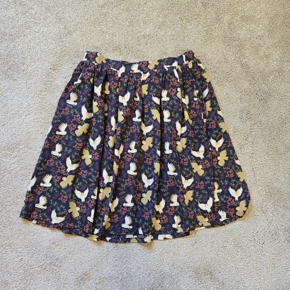 NWT ModCloth More Than Charming Moon Gazer Owl Skirt Size L - Picture 8 of 13